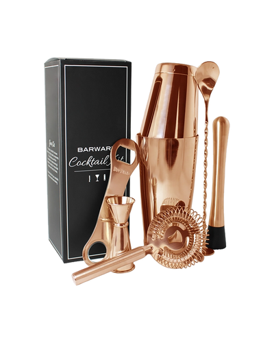 Barware 7 Piece Copper Cocktail Kit - Bevmart