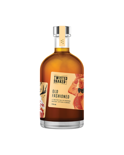 Twisted Shaker Whiskey Old Fashioned Pre Batched Cocktail 700mL